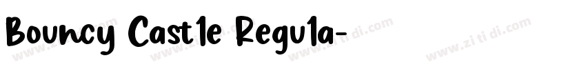 Bouncy Cast1e Regu1a字体转换